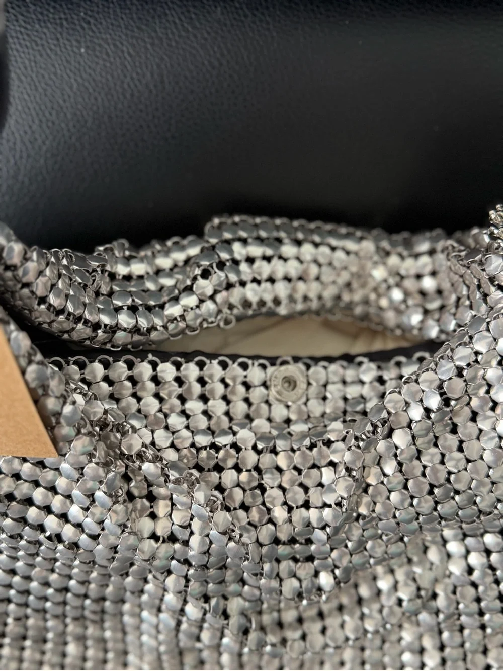 Steve Madden shimmering silver